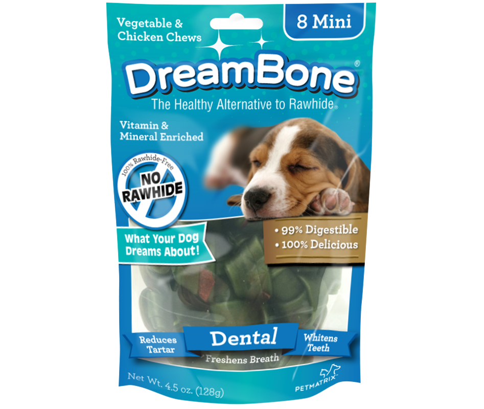 Ecobone Mini Vegetal Sticks Rawhide Alternative for Dogs Highly Digestible 11.99oz/340g Mini 5 in x 1/4 in - 20 Count 