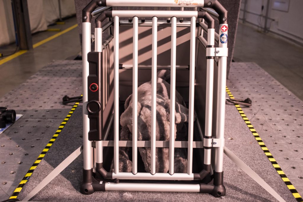 Some crates that advertising crash tested failed the CPS tests. Including the 4Pets Proline, which demands a hefty price of around $800 for their intermediate size. Image source: CPS-Subaru