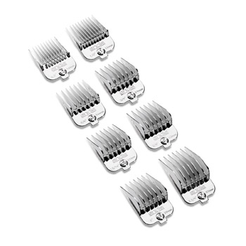 8 piece chrome plated magnetic comb set