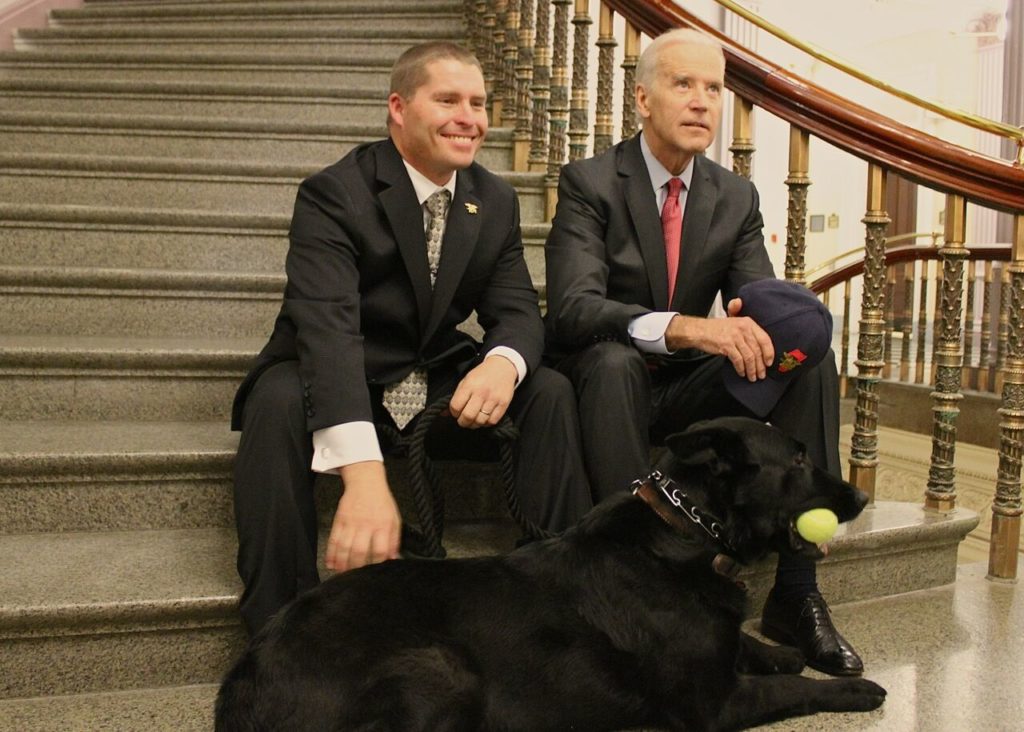 Vice President Biden, Maroshek and Chopper. Image source: Smithsonian Channel 