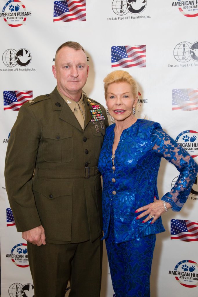 Mrs. Pope with Col. Scott Campbell, our featured speaker at the event. Image source: Kim Zuccaro/CAPEHART