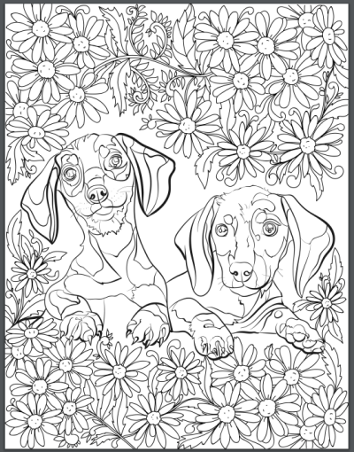 dachshunds coloring pages - photo #46