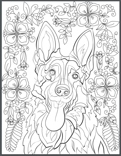 De-stress With Dogs: Downloadable 10 Page Coloring Book ...