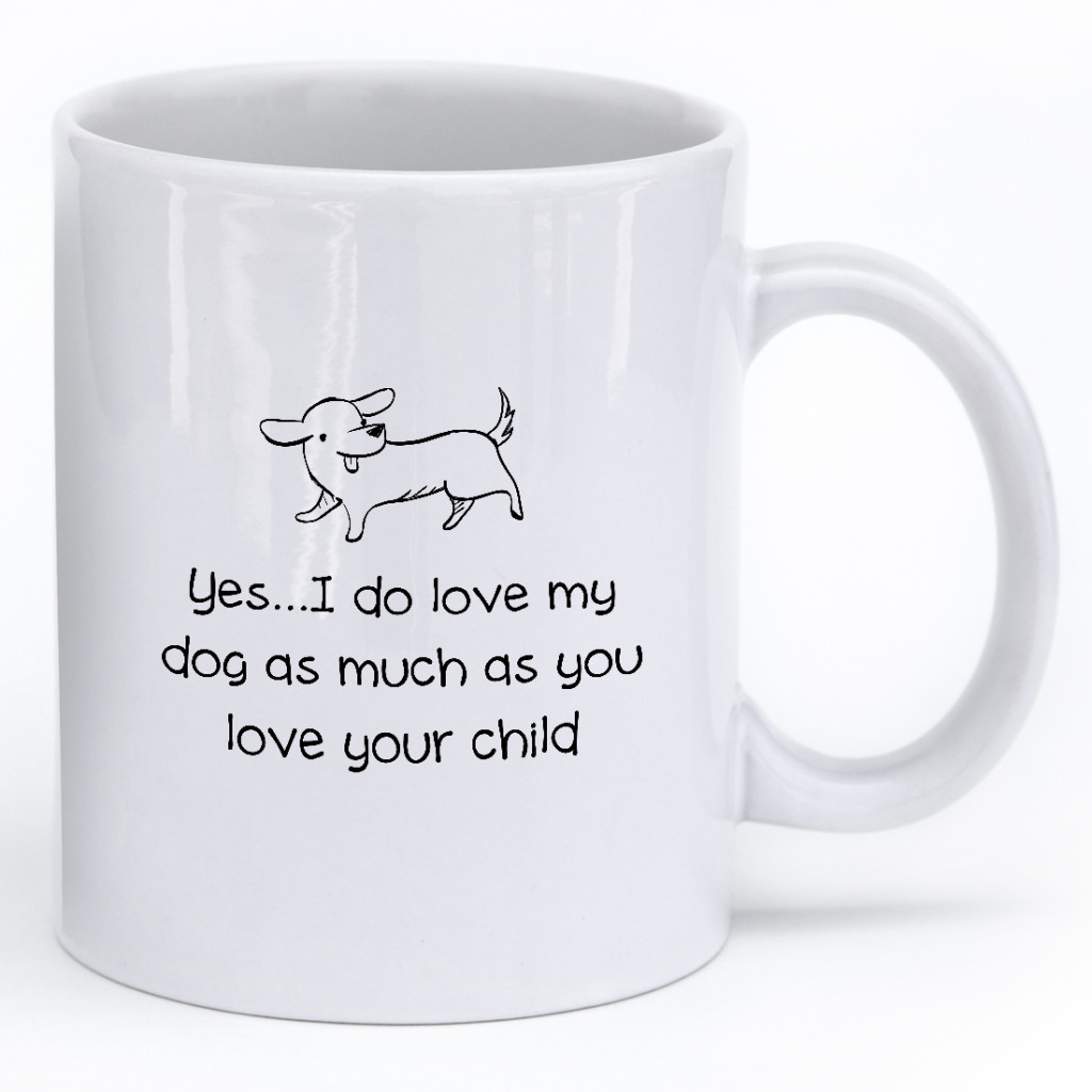 yes dog mug