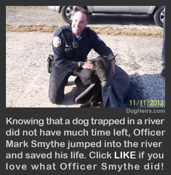 We salute you officer!  God bless all these  heroes! 