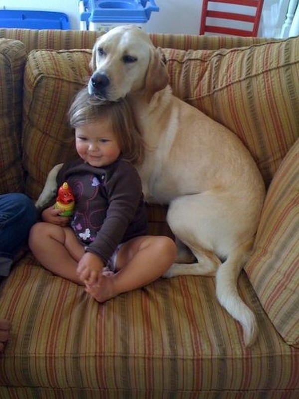 When a kid has a dog, she'll always have someone to hang out with.