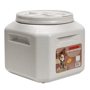 The Vittles Vault is an air-tight container that helps keep food fresh, and they are stackable so they save space.