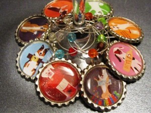 Cute wine charms are an easy way to incorporate dogs into any parts and make great parting gifts. Image source: Etsy.com 
