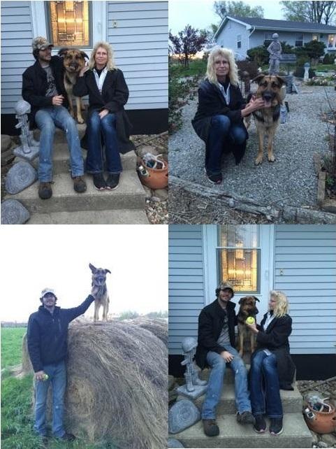 Duke with his new mom and Adam's twin brother, Aaron. Image source: Deb Christy