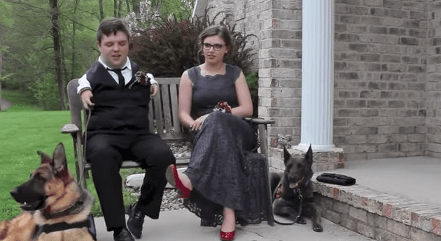 Service Dogs Take Their Disabled Teens To Prom