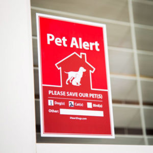 FREE 2 Pack Pet Alert Stickers: For Every Door & Window of Your Home *SUPPLIES VERY LIMITED*