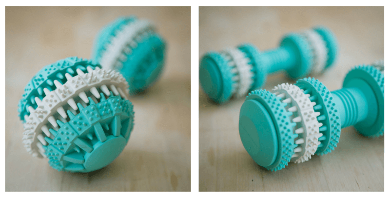 Fresh Mint Scented Brushing Ball and Brushing Bone by Project Play™