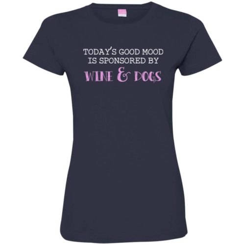 Wine & Dogs Fitted Tee