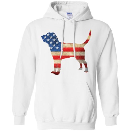 Vintage Bloodhound USA Pullover Hoodie White