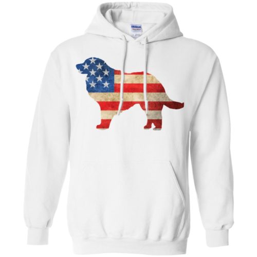 Vintage Great Pyrenees USA Pullover Hoodie White