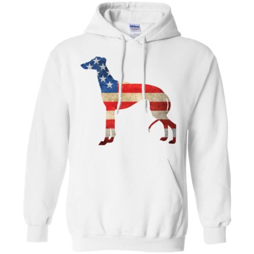 Vintage Whippet USA Pullover Hoodie White