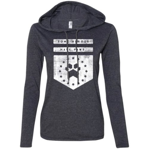 Heroes Have Paws Fitted T-Shirt Hoodie
