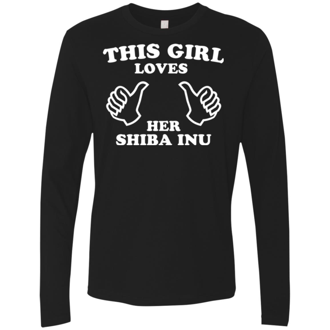This Girl Loves Her Shiba Inu Premium Long Sleeve Tee