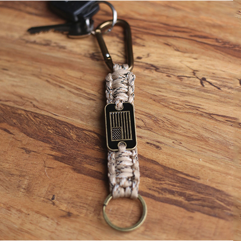 Desert Camo Paracord Key Chain