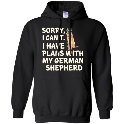 I Have Plans German Shepherd Hoodie Black