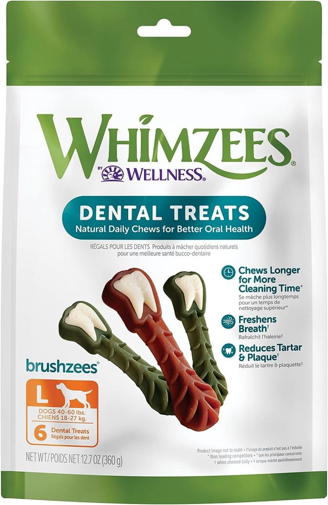 Whimzees dog dental chews