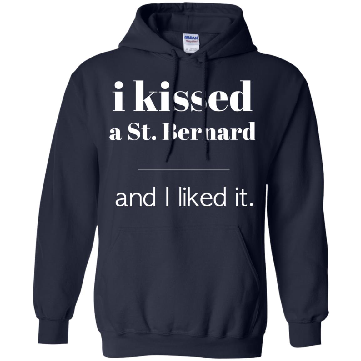 I Kissed A St. Bernard Hoodie Navy