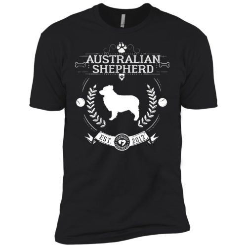 Varsity Australian Shepherd Premium Tee Black