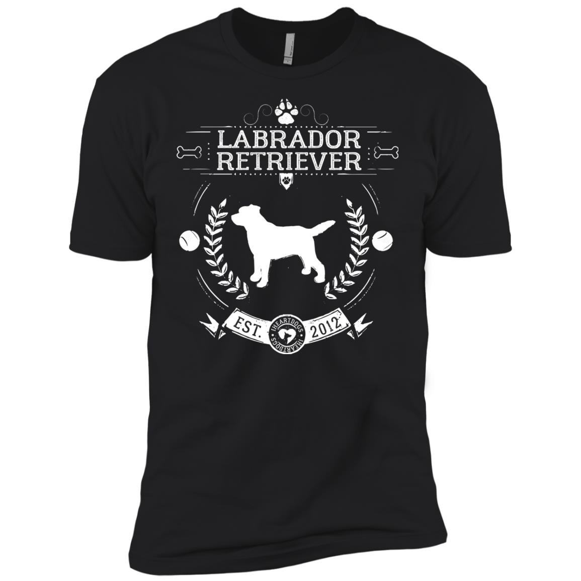 Varsity Labrador Retriever Premium Tee Black