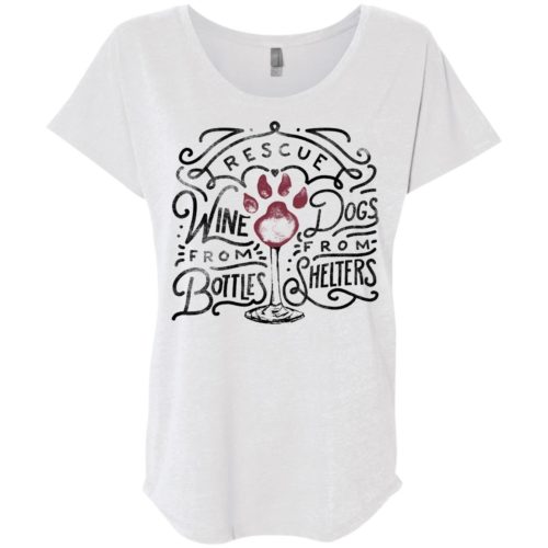 Rescue Dogs & Wine Slouchy Tee