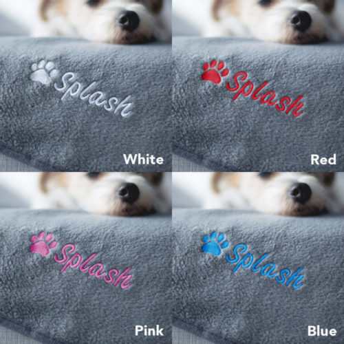 embroidered dog blankets