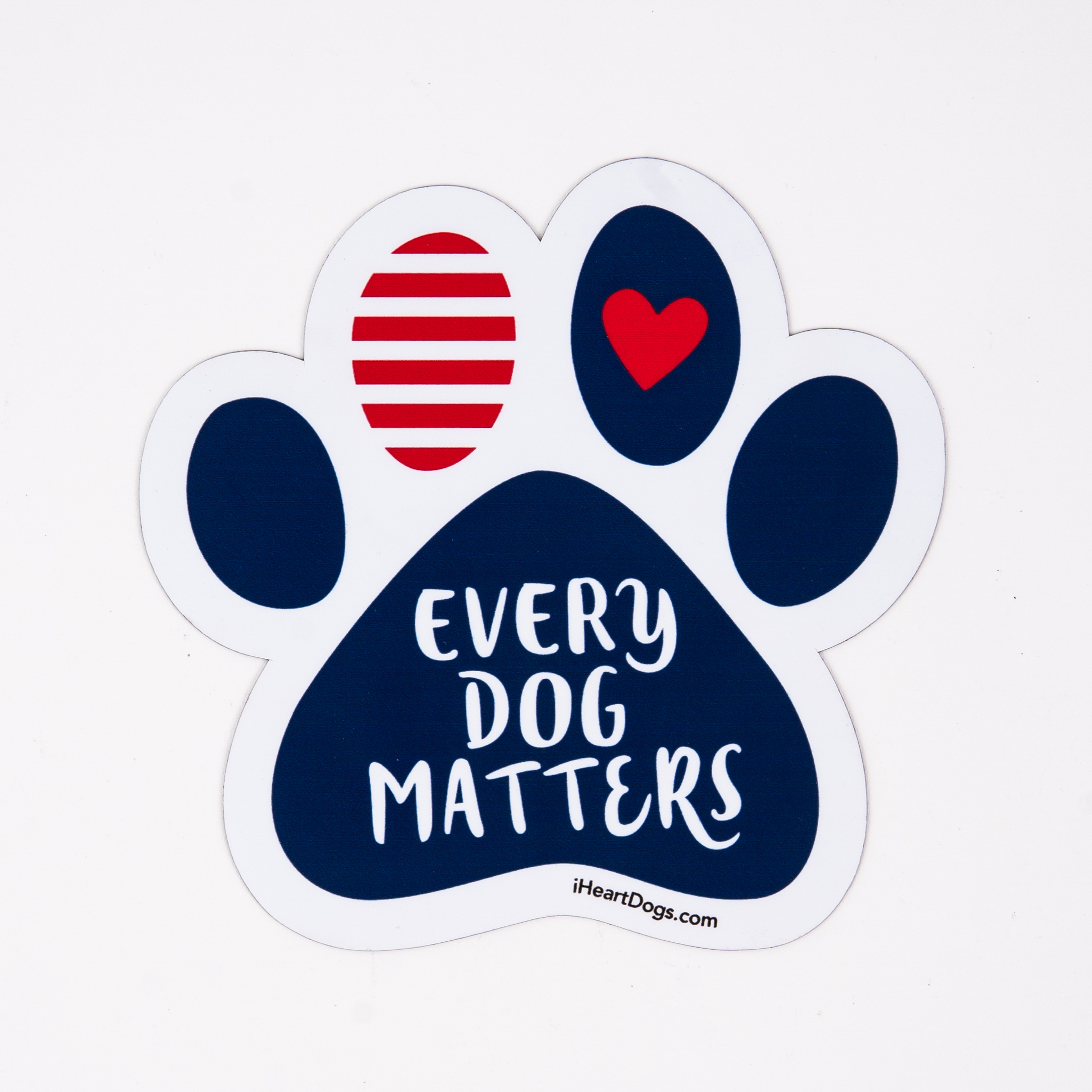 Save A Life Adopt A Pet Dog Paw Quote Car Magnet 