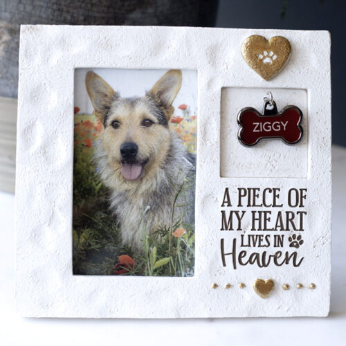 'A Piece Of My Heart Lives in Heaven' Memorial Photo Frame- 7" x 6½"