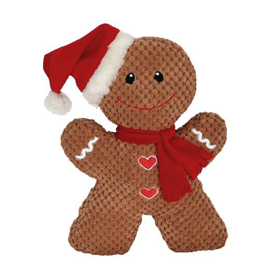 gingerbread man dog toy