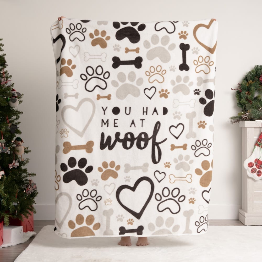 Image of Give Warmth™️ Buy One Give One Fleece Blanket: You Had Me At Woof 60