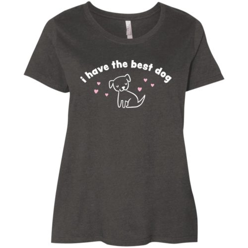 I Have The Best Dog Curvy Tee Grey