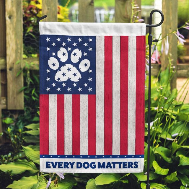 Every Dog Matters USA Flag Garden Flag (FREE)