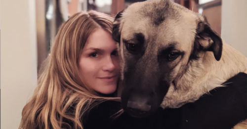 Couple Tears Up After Large, Fearful Rescue Dog Finally Learns To Snuggle