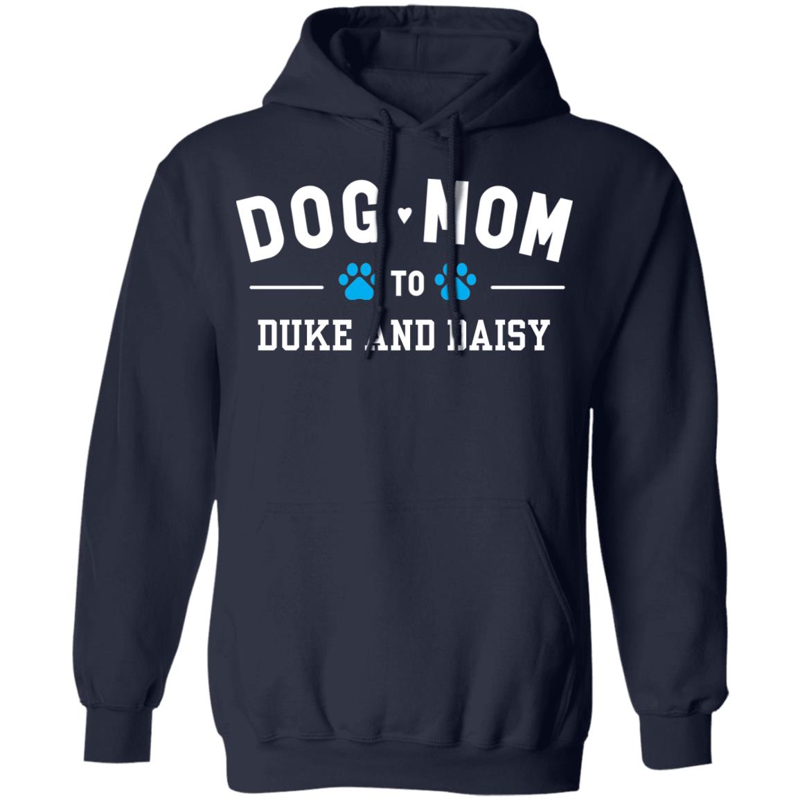 Image of Dog Mom To My Fur Babies Personalized Hoodie Navy