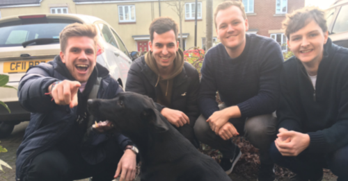 Neighbors Share Dog With Pet-Deprived Young Men