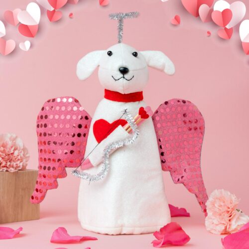 Cupid  Pup Artisan Angel Tree Topper- LIMITED TIME OFFER 75% OFF!
