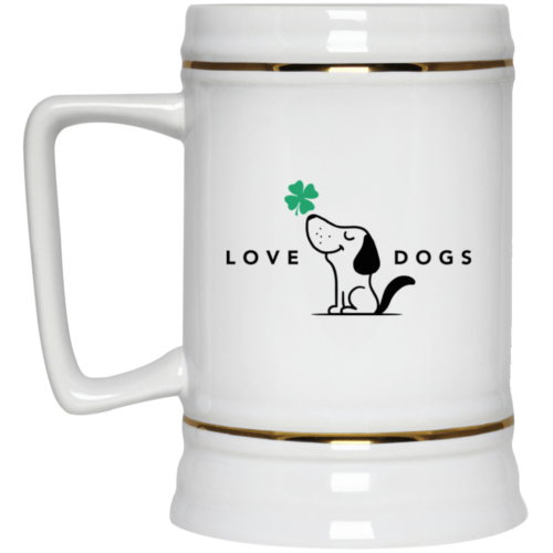 Limited Edition St. Patrick's Love Dogs 22oz. Beer Stein