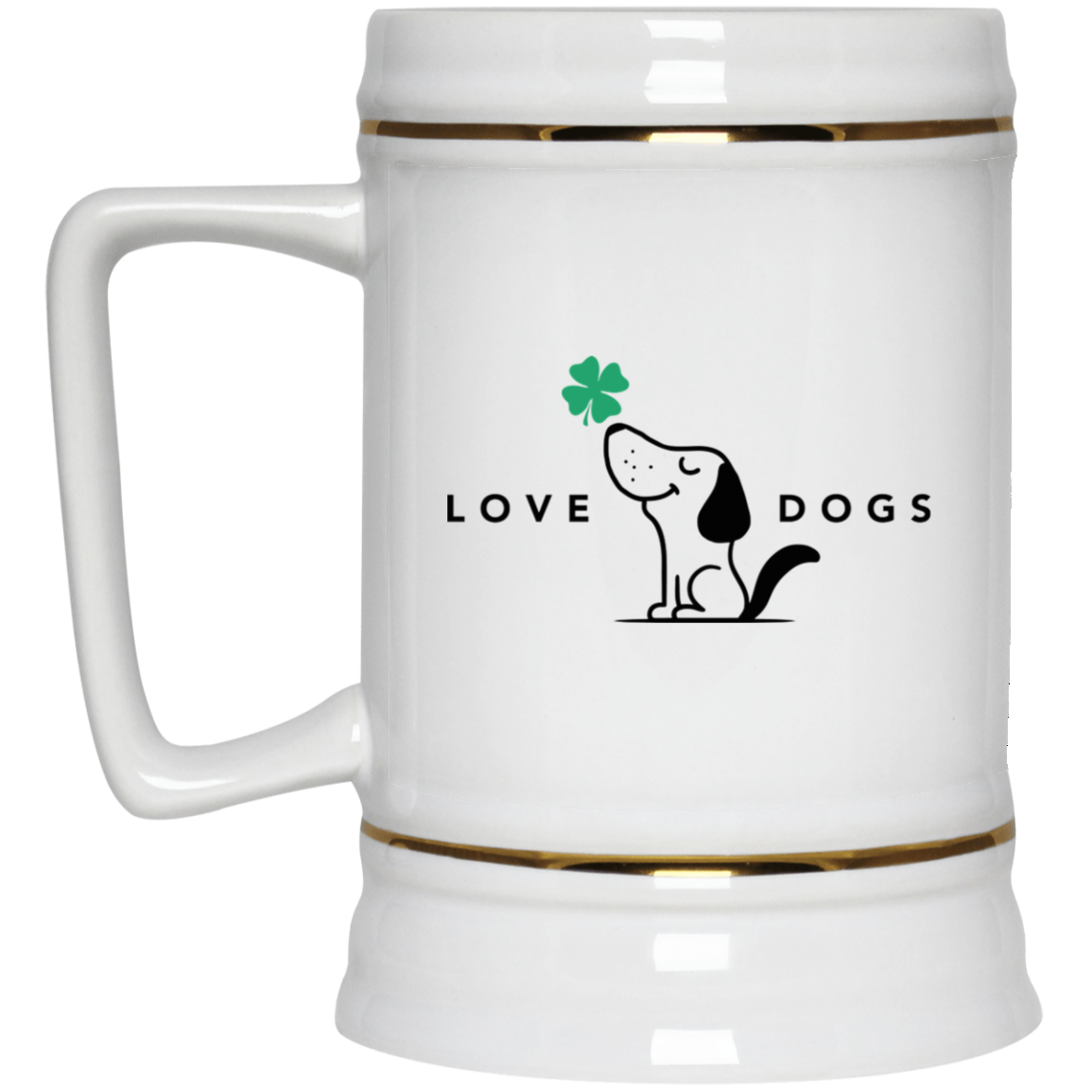 Limited Edition St. Patrick's Love Dogs 22oz. Beer Stein