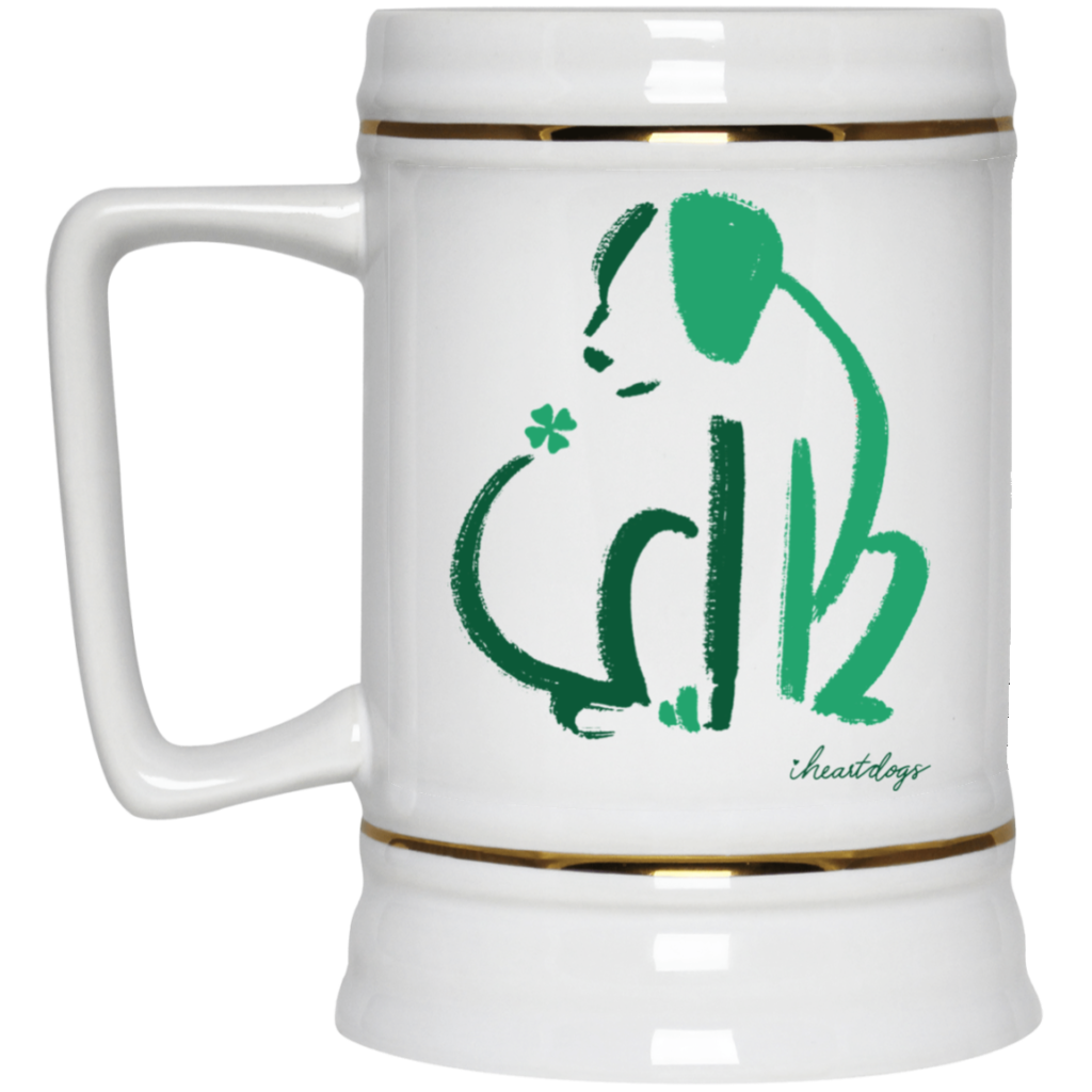 Limited Edition St. Patrick's Dog Sketch 22oz. Beer Stein