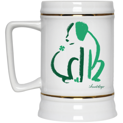 Limited Edition St. Patrick's Dog Sketch 22oz. Beer Stein