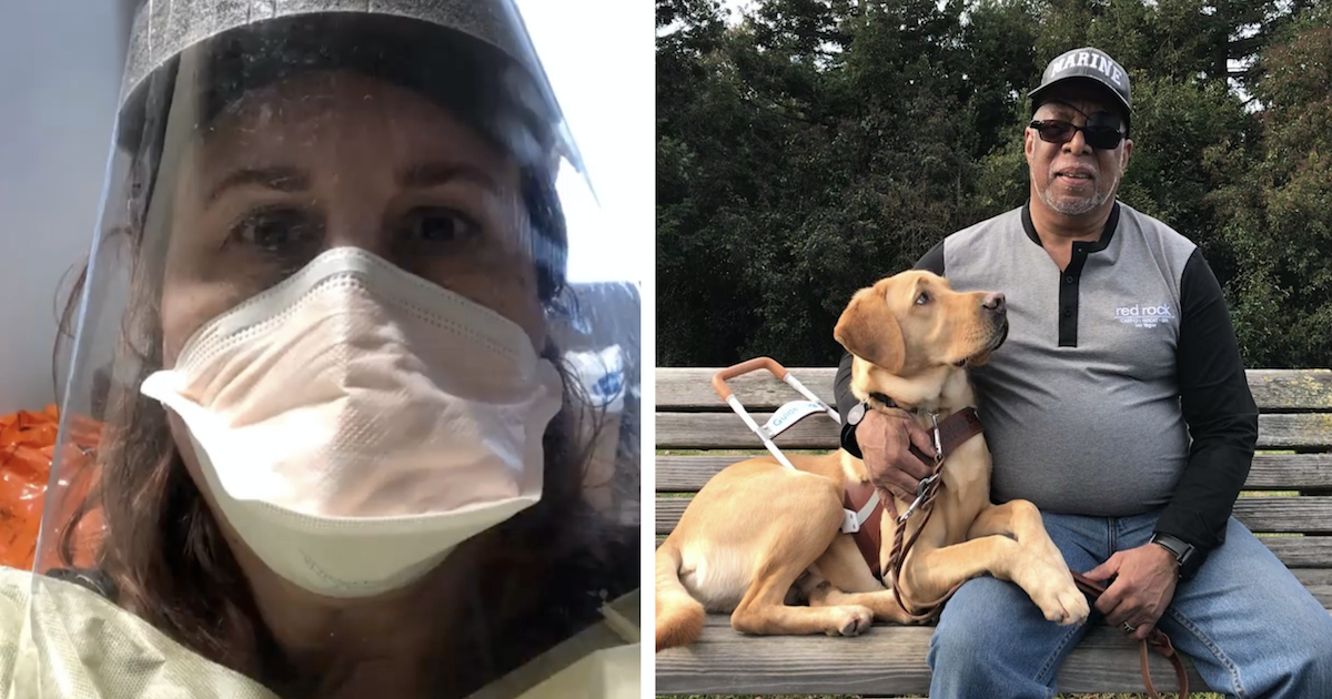 Nurse Cares For Veteran's Service Dog During His Hospital Stay