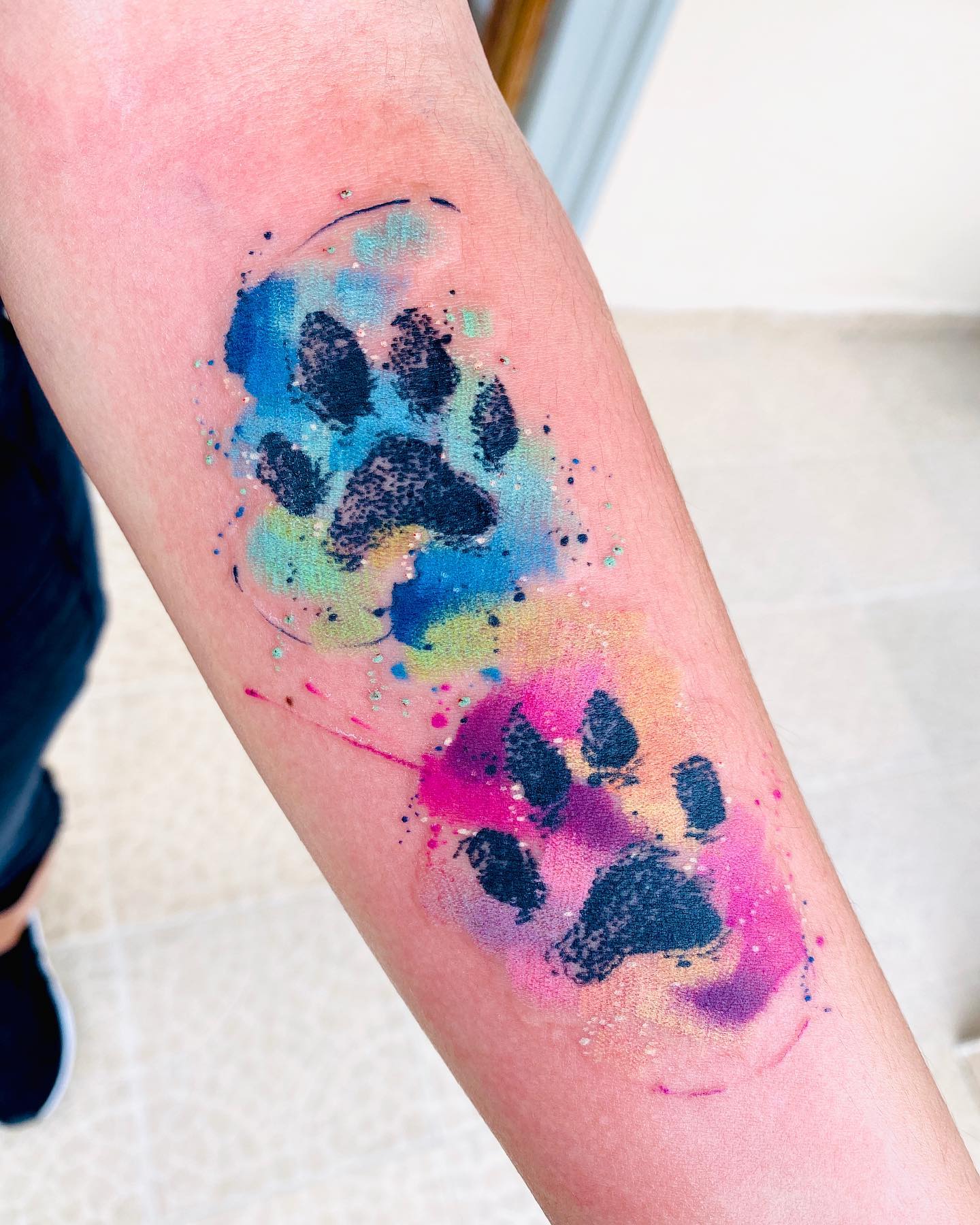 23 Surprisingly Sweet & Stunning Paw Print Tattoos