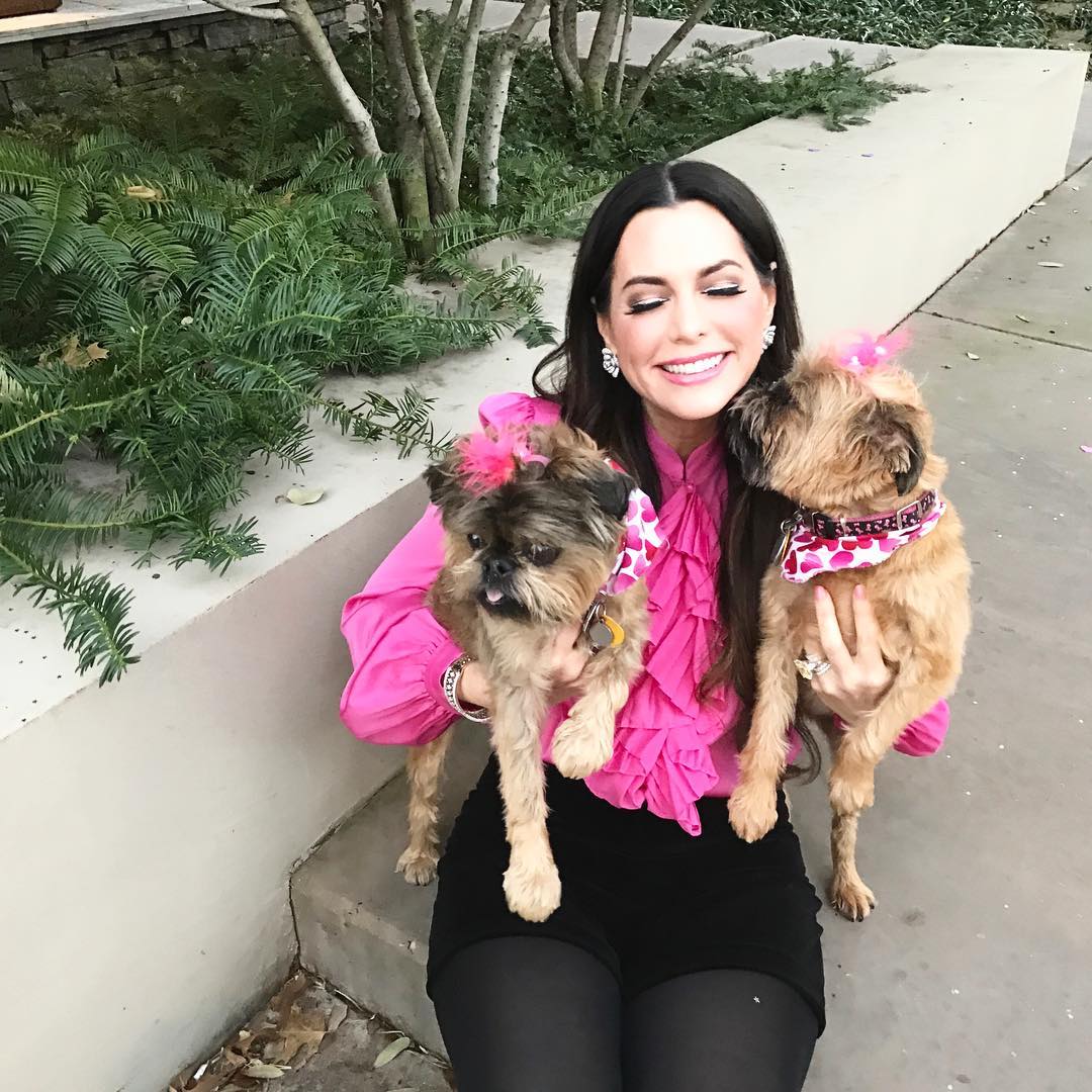 Simmons with her fur babies, Dixie and Gypsy