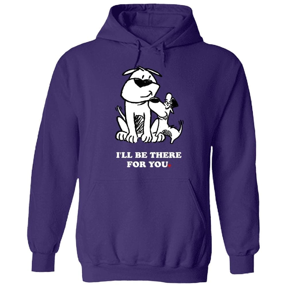 I'll Be There For You Purple Pullover Hoodie