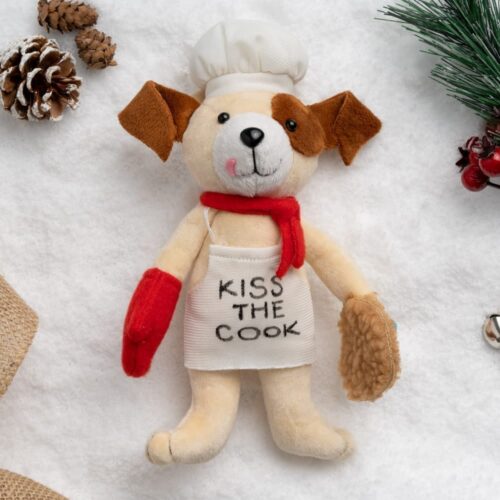 Heart Of Gold Rescue Keepsakes 💛  Kiss the Cook Dog Christmas Ornament - Sneak Peak Special Pricing 35% Off!