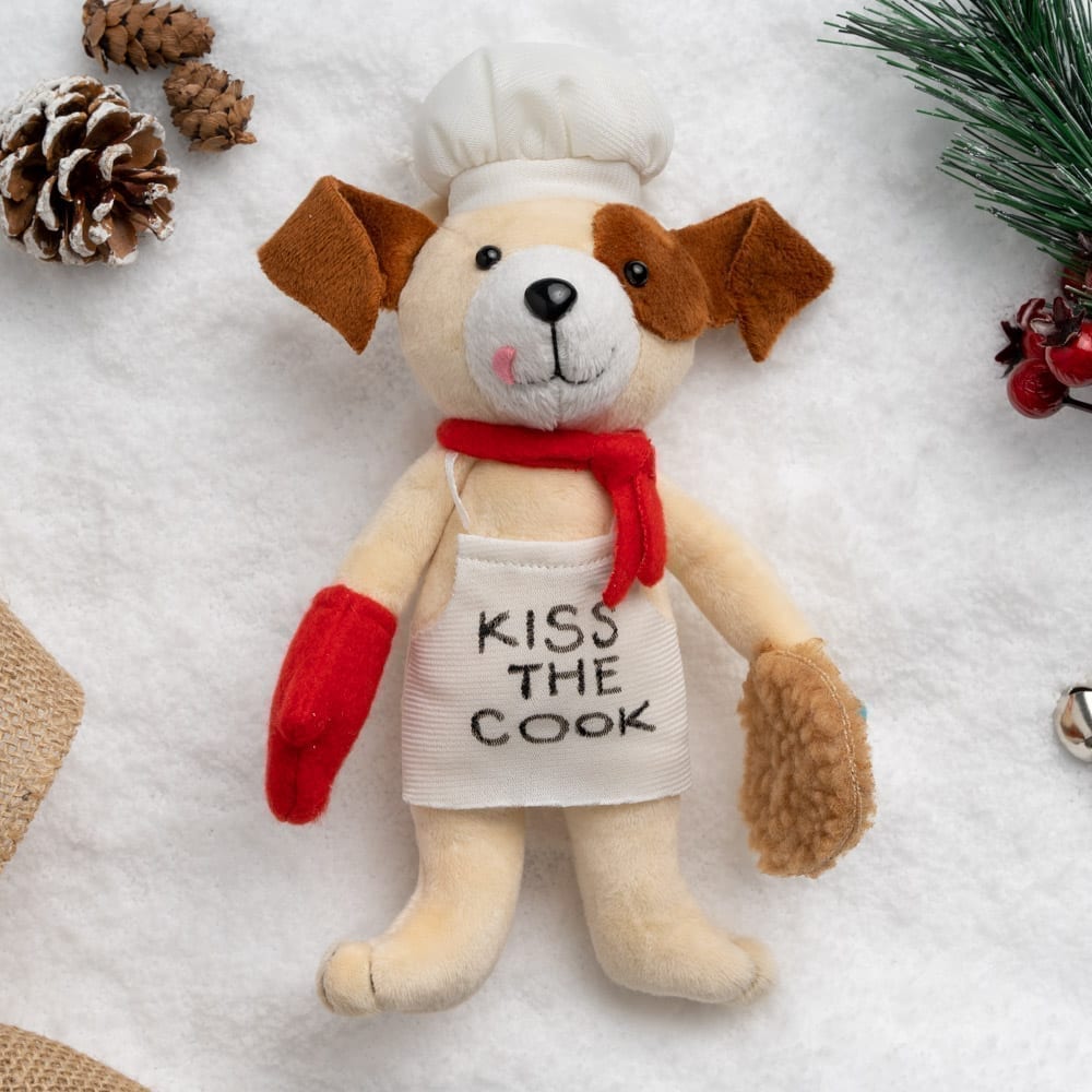 Image of Heart Of Gold Rescue Keepsakes &#x1f49b;  Kiss the Cook Dog Christmas Ornament - Sneak Peak Special Pricing 35% Off!